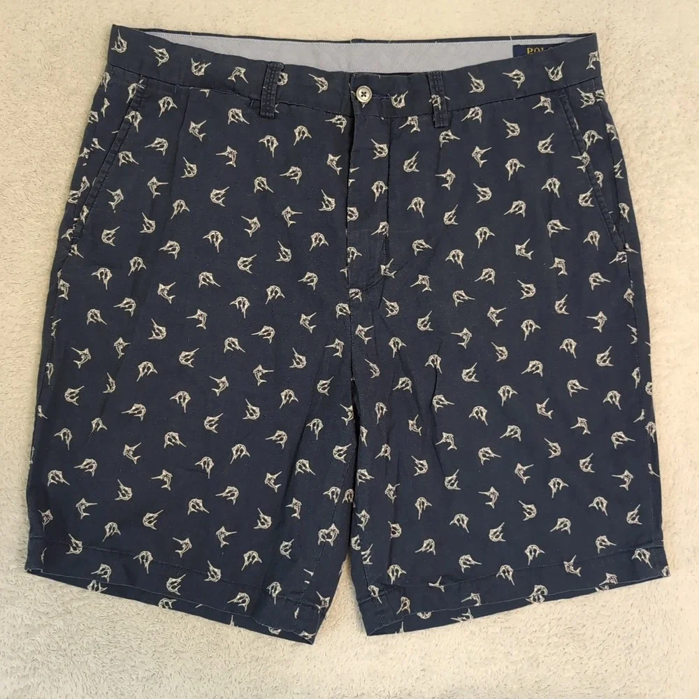 Men's Polo‎ Ralph Lauren Linen Blend Shorts 9